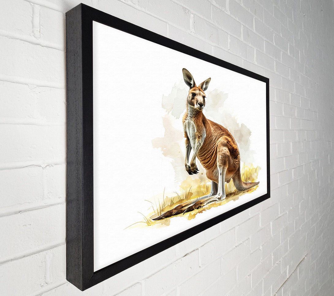  A Canvas Print of Kangaroo Canvas Print