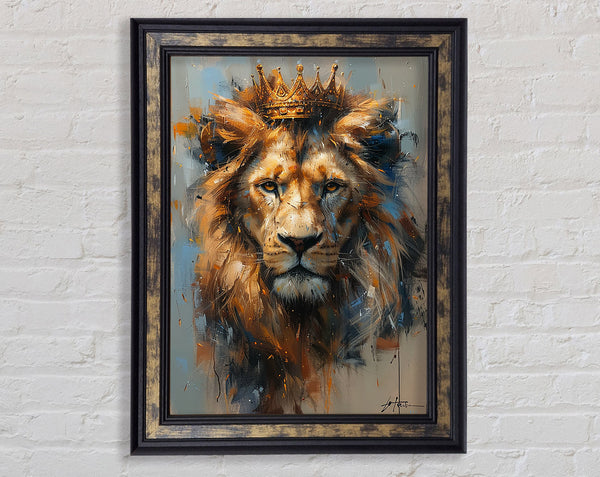 King Lion Framed Print