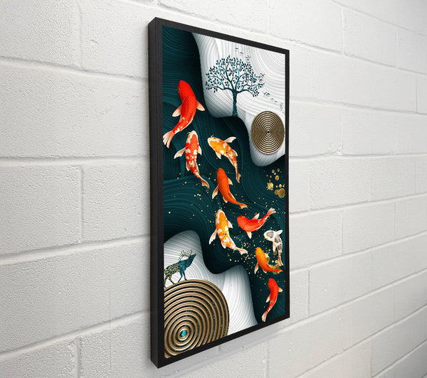Koi Fish Green