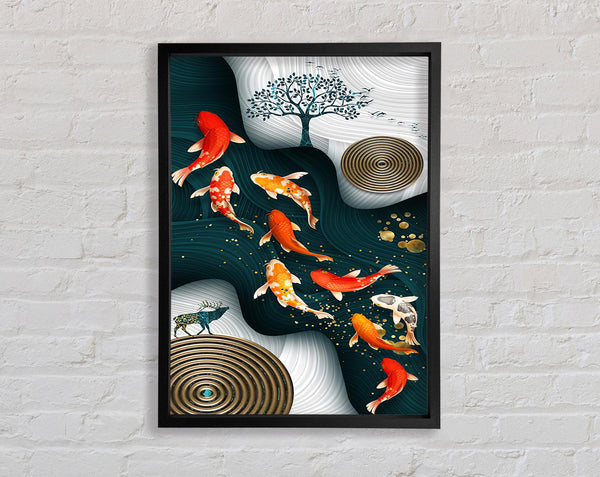 Koi Fish Green