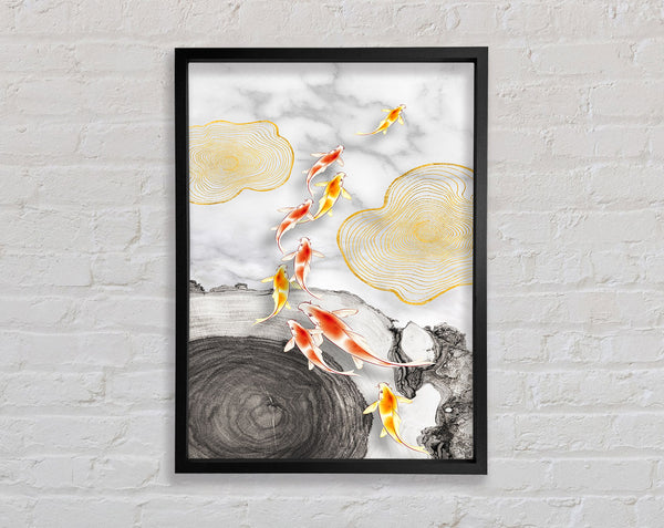 Koi Fish  Abstract Shapes