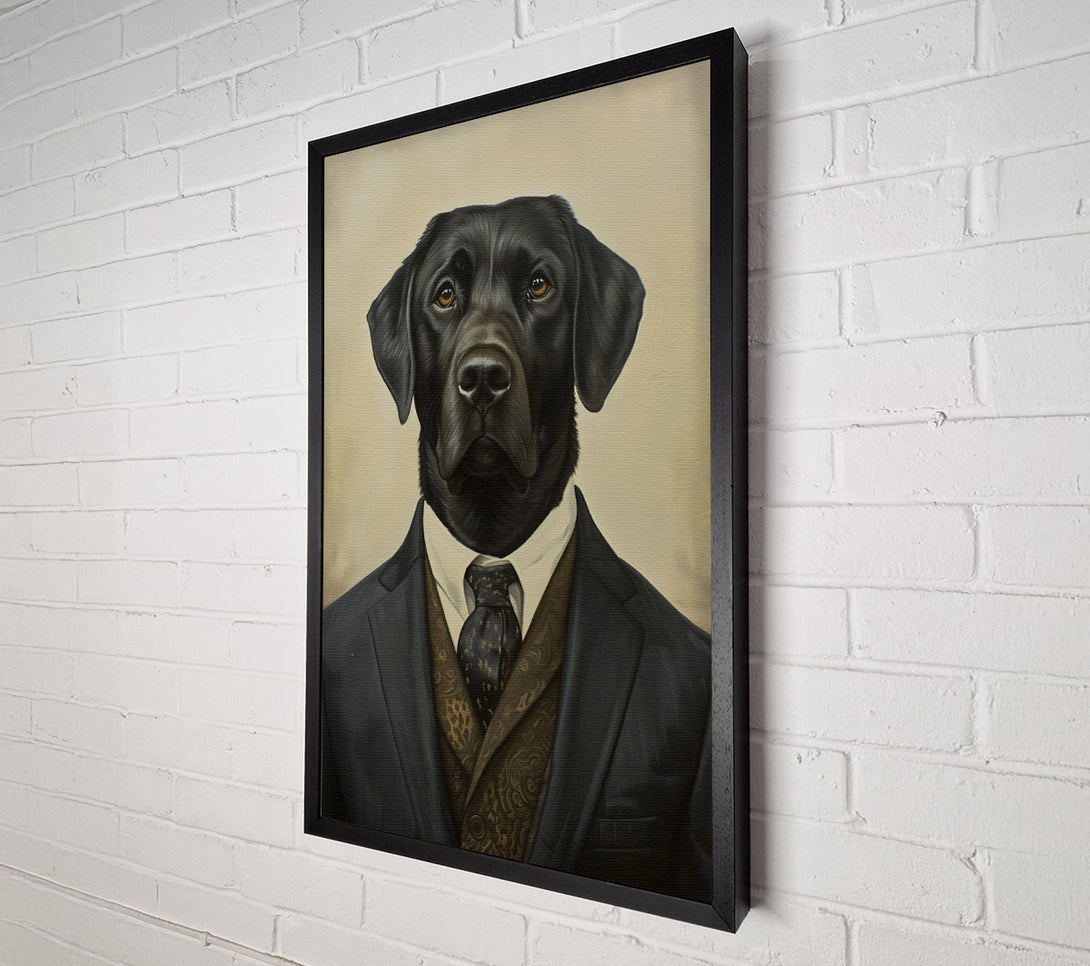  A Canvas Print of Labrador Suit Canvas Art