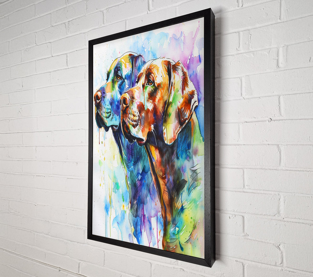  A Canvas Print of Labrador Watercolour Canvas Print