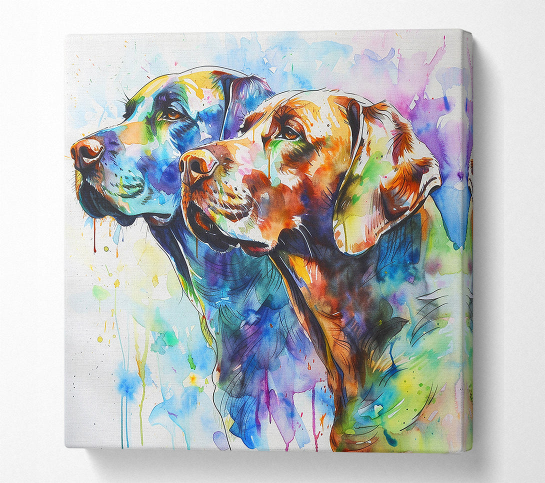  A Canvas Print of Labrador Watercolour Canvas Print