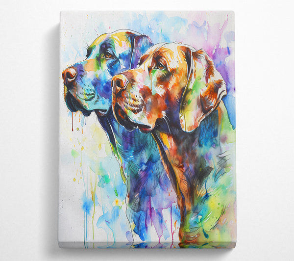  A Canvas Print of Labrador Watercolour Canvas Print