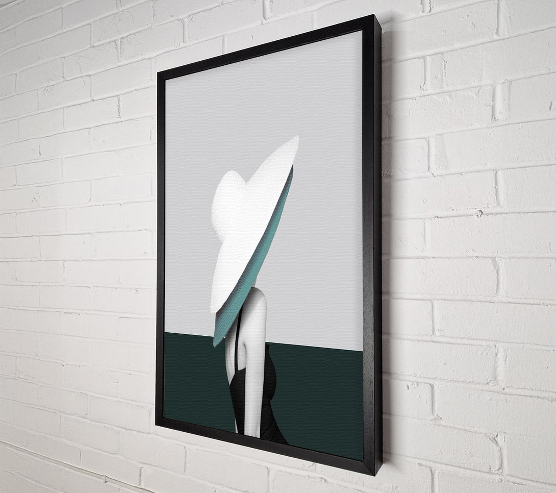  A Canvas Print of Lady In Two Hats Canvas Wall Art