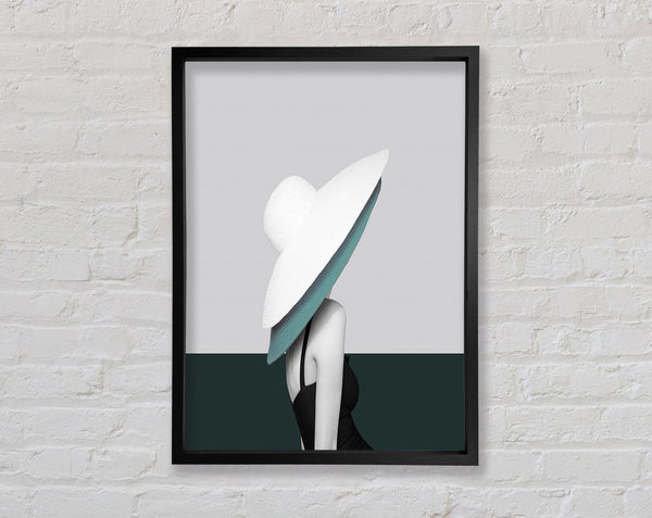 Lady In Two Hats Framed Print
