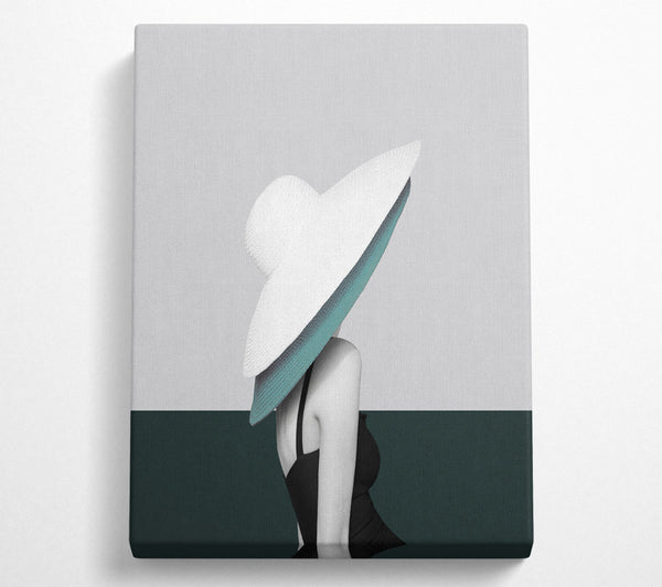 A Canvas Print of Lady In Two Hats Canvas Wall Art