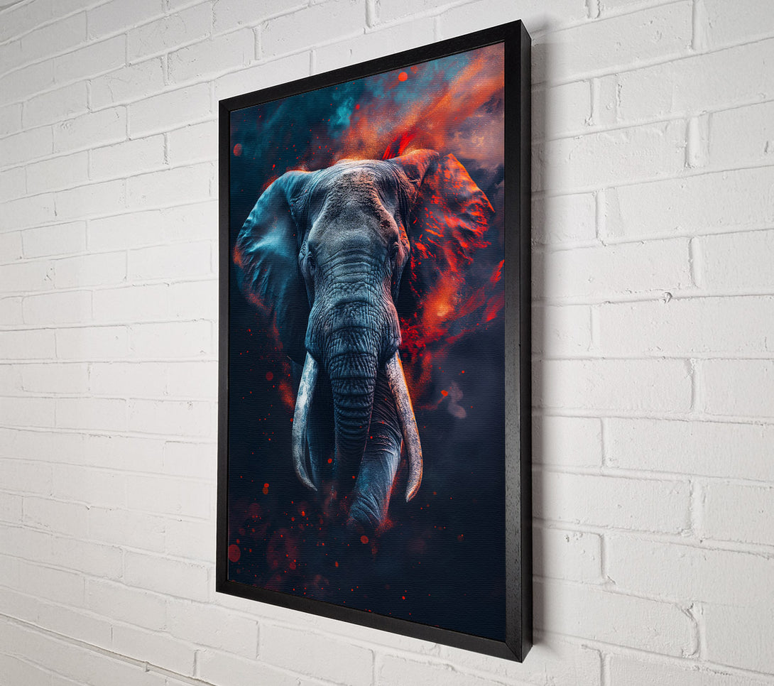  A Canvas Print of Lava Elephant Canvas Art