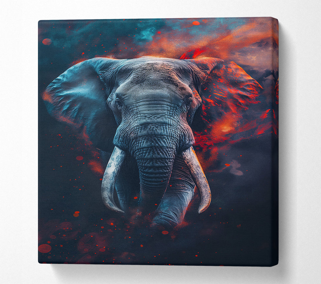  A Canvas Print of Lava Elephant Canvas Art