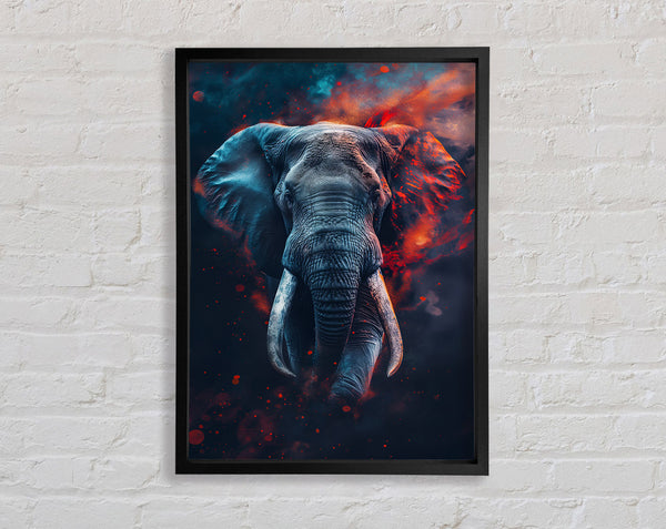 Lava Elephant Framed Print