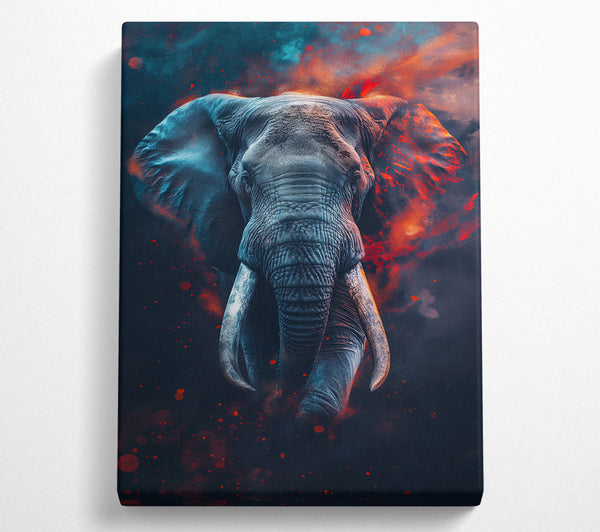  A Canvas Print of Lava Elephant Canvas Art