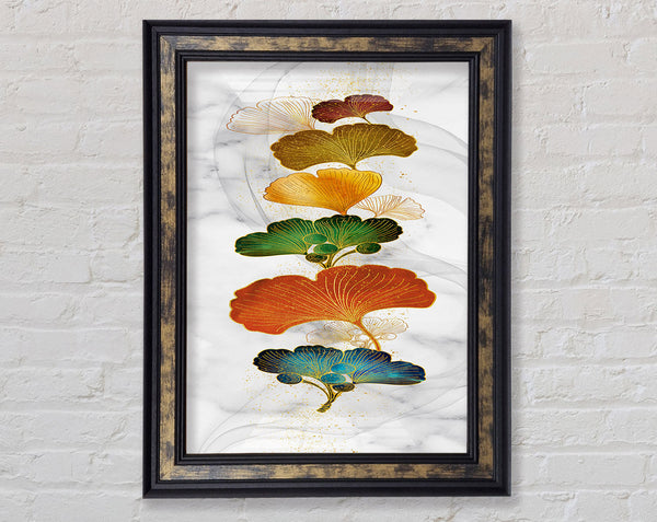 Leaves Of The Coloured Variety Framed Print