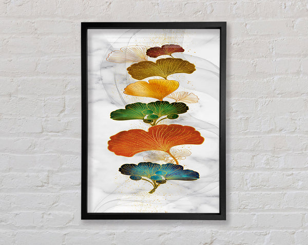 Leaves Of The Coloured Variety Framed Print