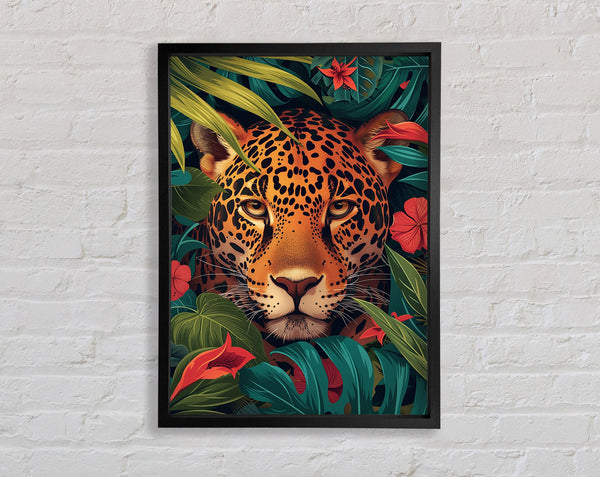 Leopard Bohemian Jungle Framed Print