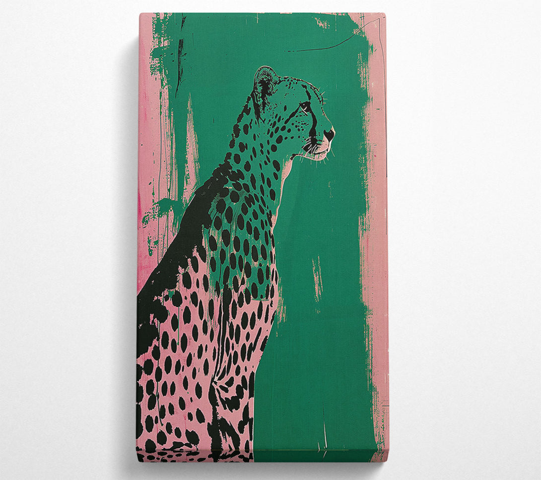  A Canvas Print of Leopard Brush Stroke Canvas Print