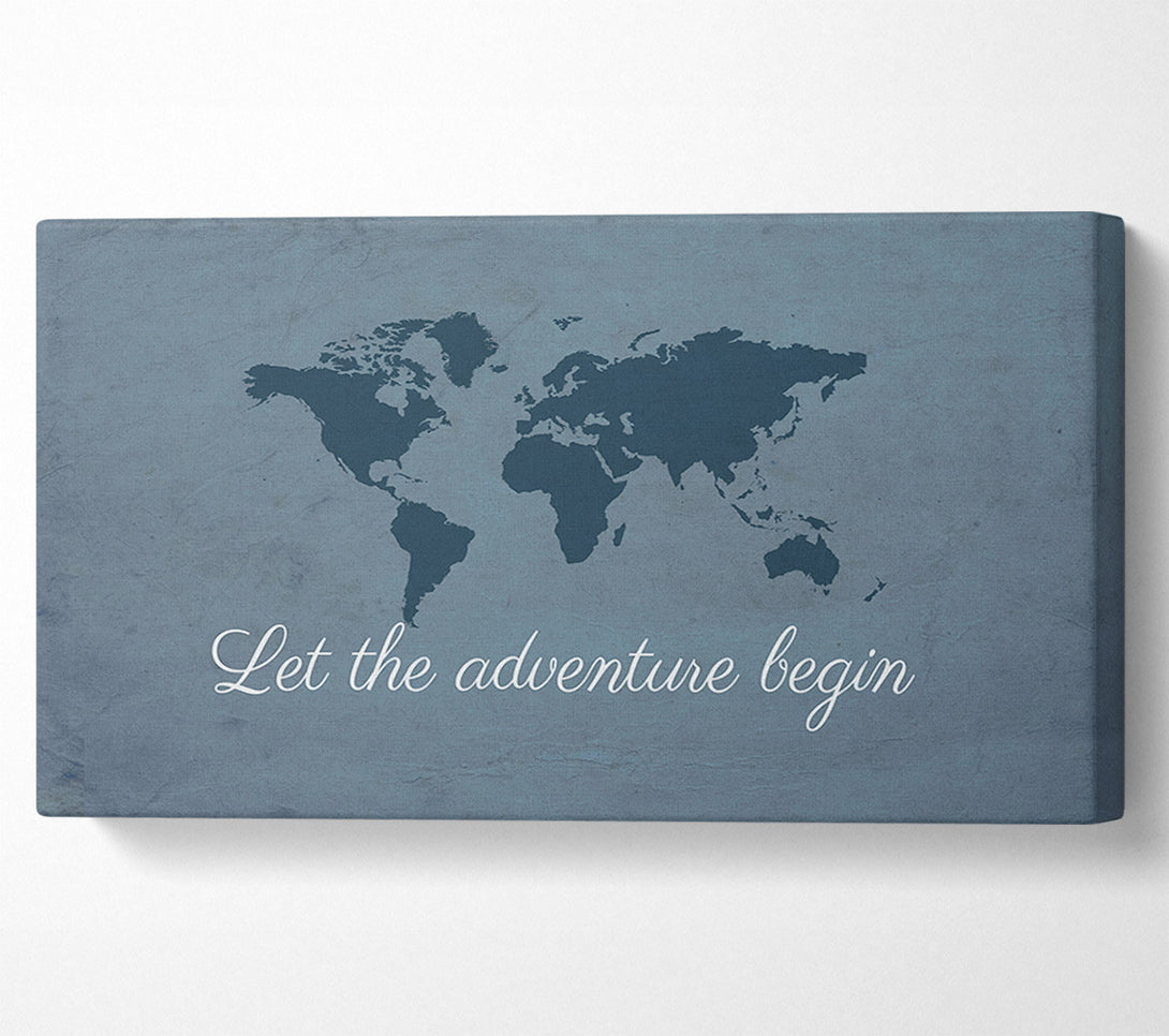  A Canvas Print of Let The Adventure Begin Canvas Wall Art