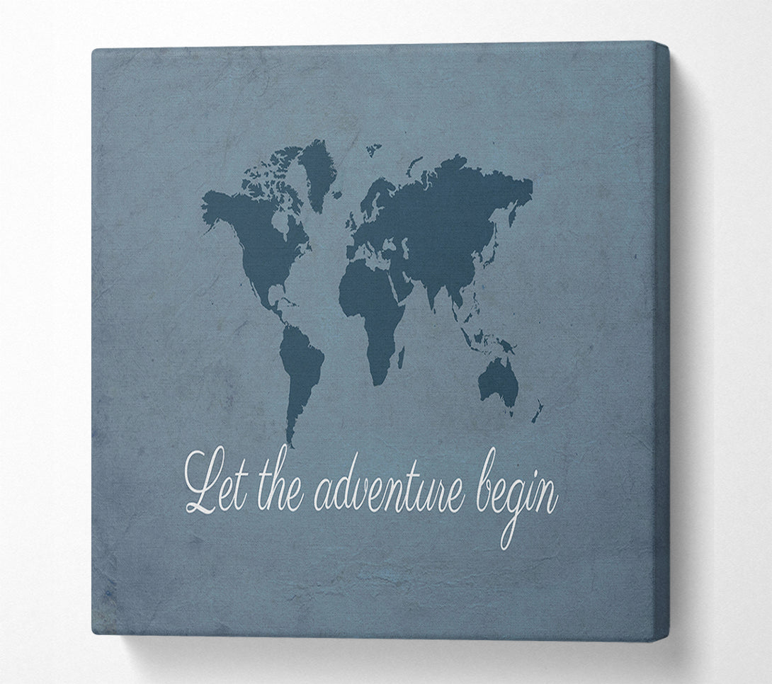  A Canvas Print of Let The Adventure Begin Canvas Wall Art