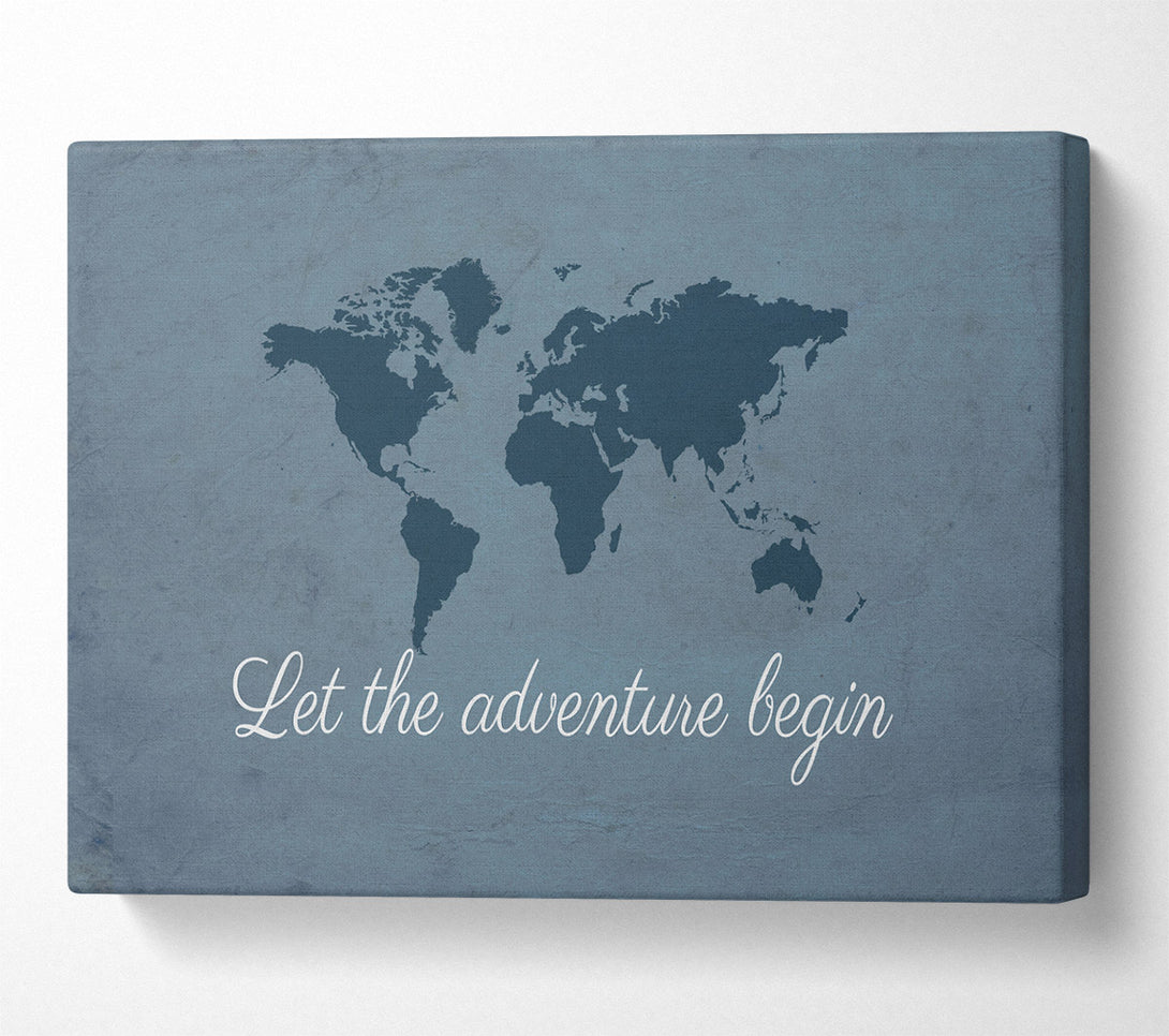  A Canvas Print of Let The Adventure Begin Canvas Wall Art