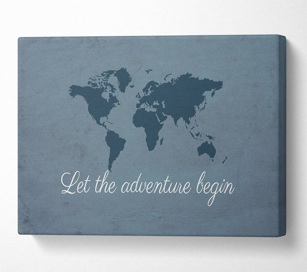  A Canvas Print of Let The Adventure Begin Canvas Wall Art