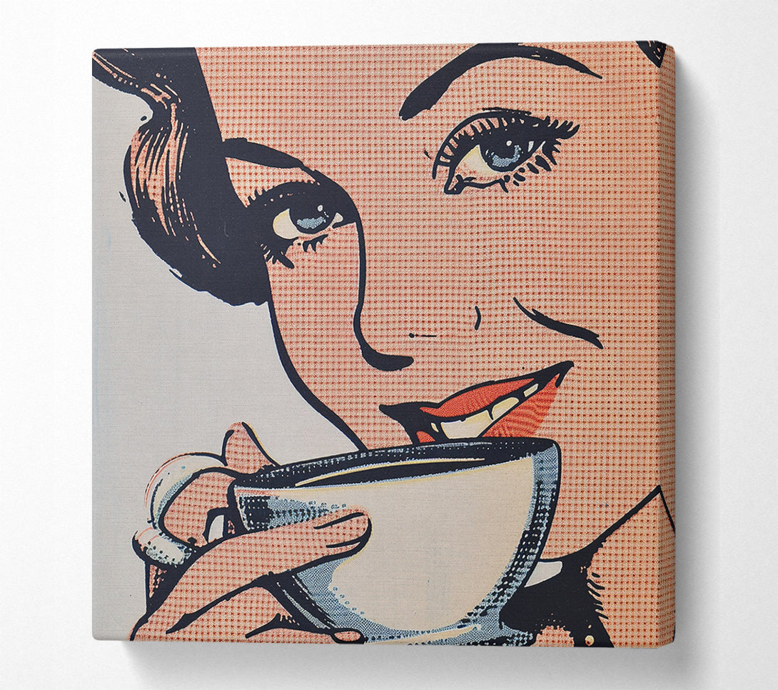  A Canvas Print of Lichenstien Coffee Canvas Art
