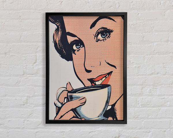Lichenstien Coffee Framed Print