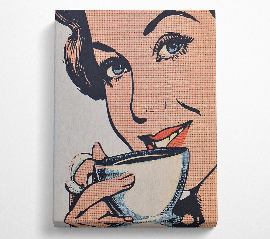  A Canvas Print of Lichenstien Coffee Canvas Art