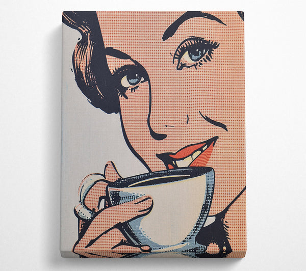  A Canvas Print of Lichenstien Coffee Canvas Art