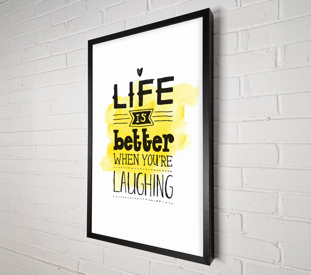  A Canvas Print of Life Is Better Canvas Wall Art