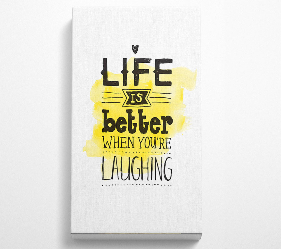  A Canvas Print of Life Is Better Canvas Wall Art