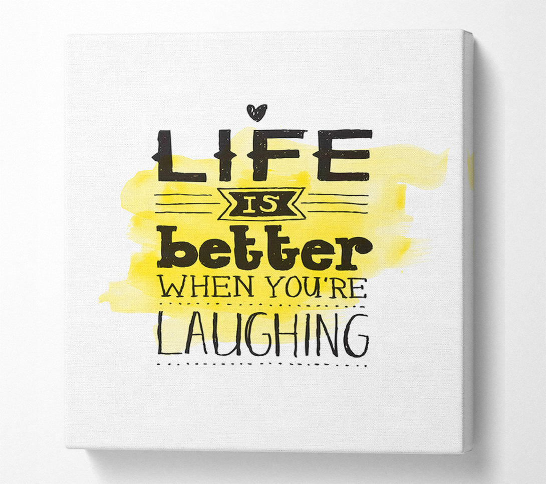  A Canvas Print of Life Is Better Canvas Wall Art