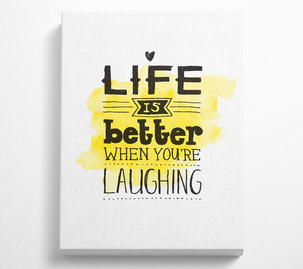  A Canvas Print of Life Is Better Canvas Wall Art