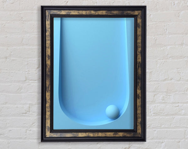Light Blue Ball Framed Print