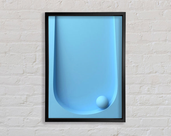 Light Blue Ball Framed Print