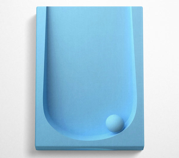  A Canvas Print of Light Blue Ball Canvas Print