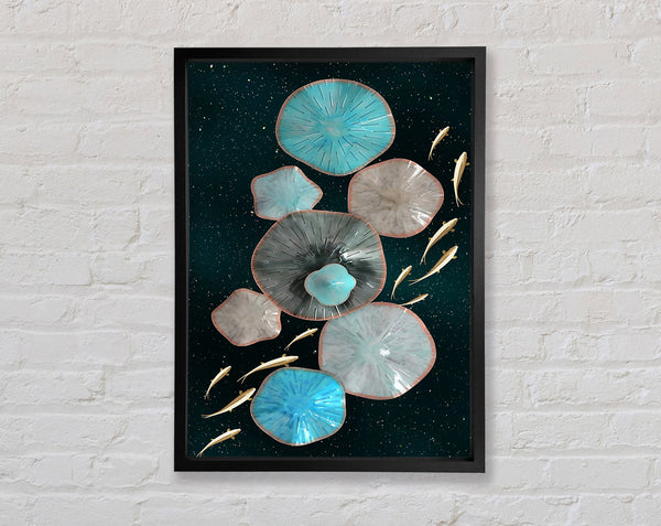 Lily Pads With Golden Fish