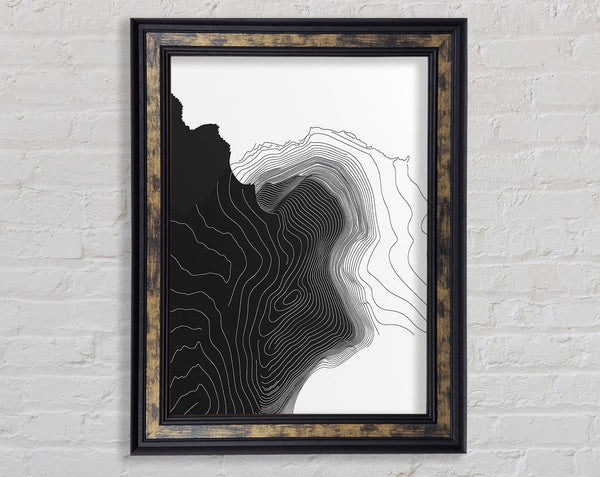 Line From Walnut To Walnut Framed Print