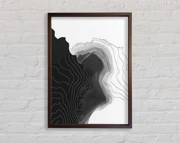 Line From Walnut To Walnut Framed Print