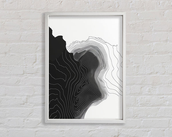 Line From White To White Framed Print