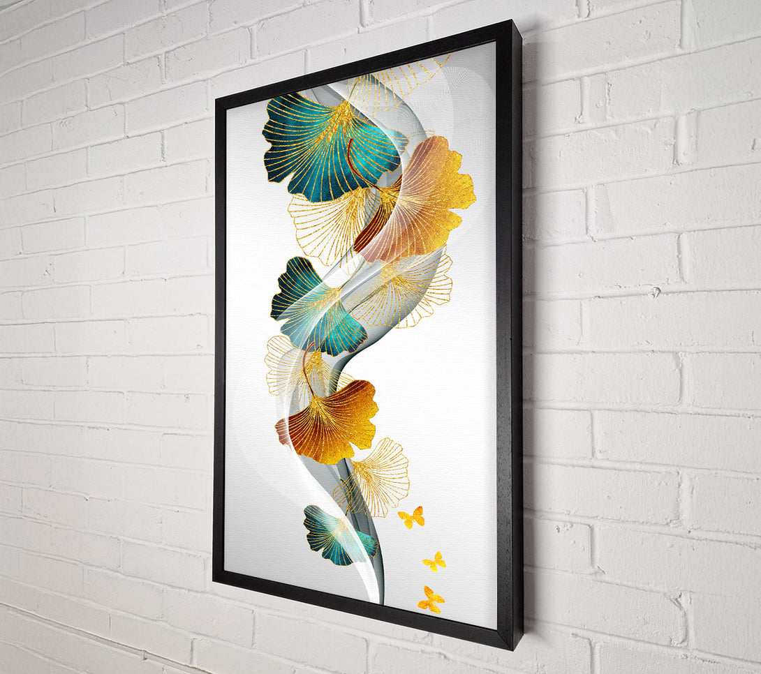  A Canvas Print of Line Leaves Canvas Art