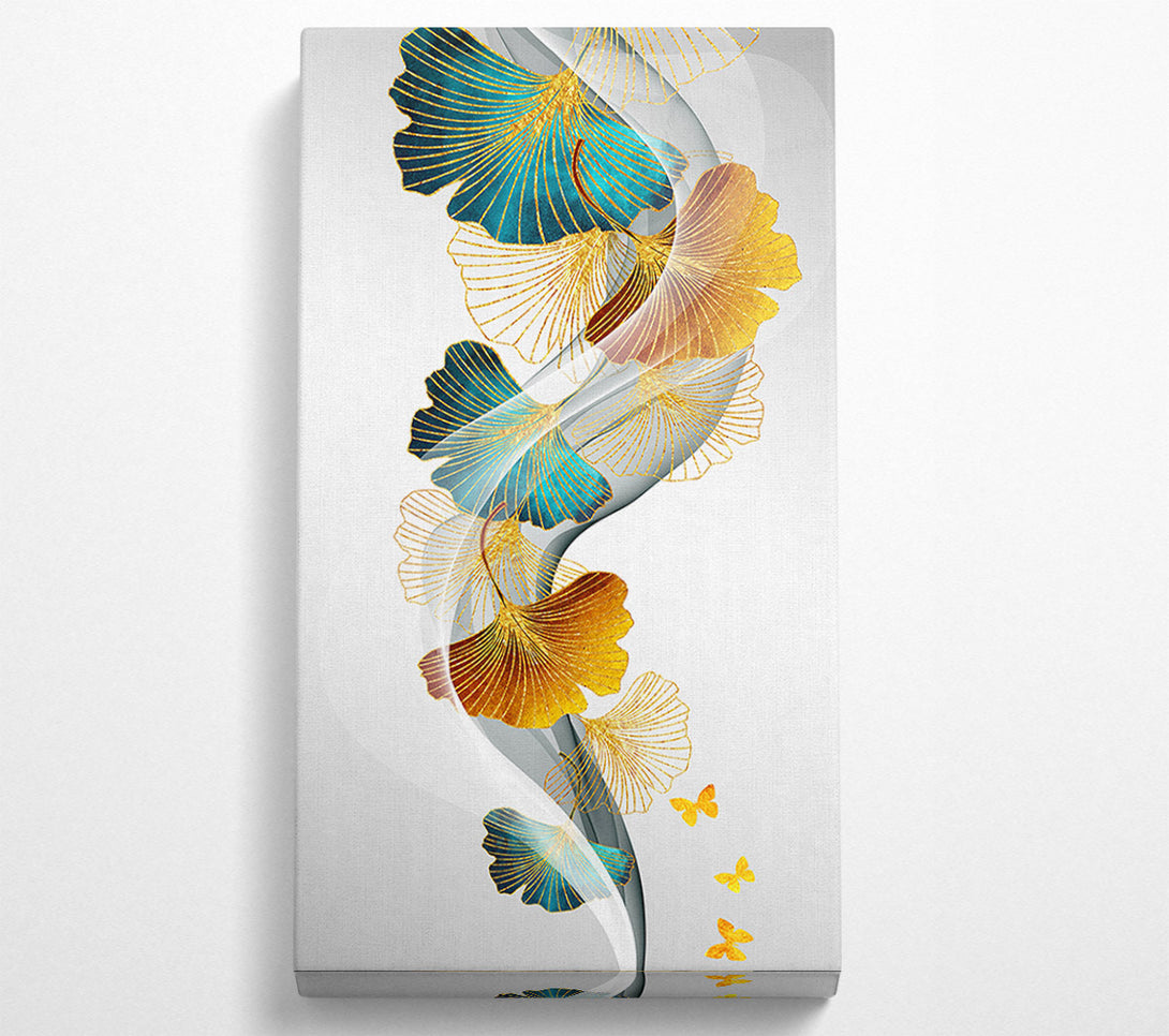  A Canvas Print of Line Leaves Canvas Art