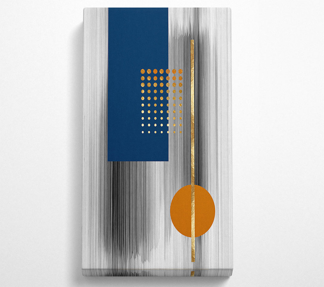  A Canvas Print of Lines Abstract With Blue Canvas Art