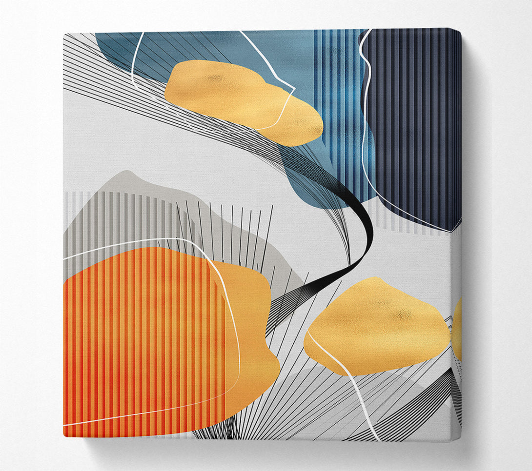  A Canvas Print of Lines And Colours Canvas Wall Art