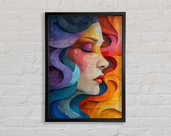 Lines And Curves Of Beauty Framed Print