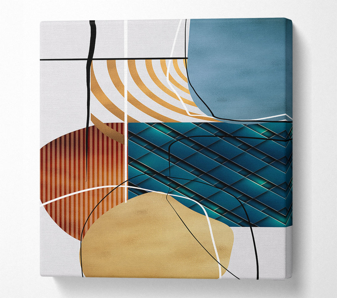  A Canvas Print of Lines And Shapes Canvas Print