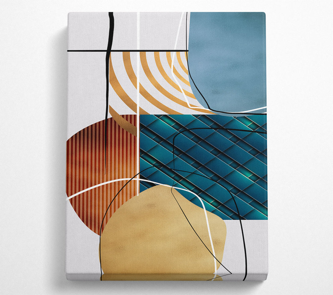  A Canvas Print of Lines And Shapes Canvas Print