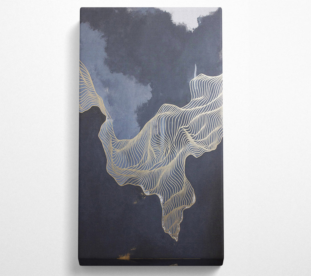  A Canvas Print of Lines Into The Mountains Canvas Wall Art