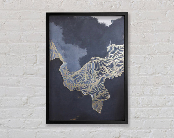 Lines Into The Mountains Framed Print