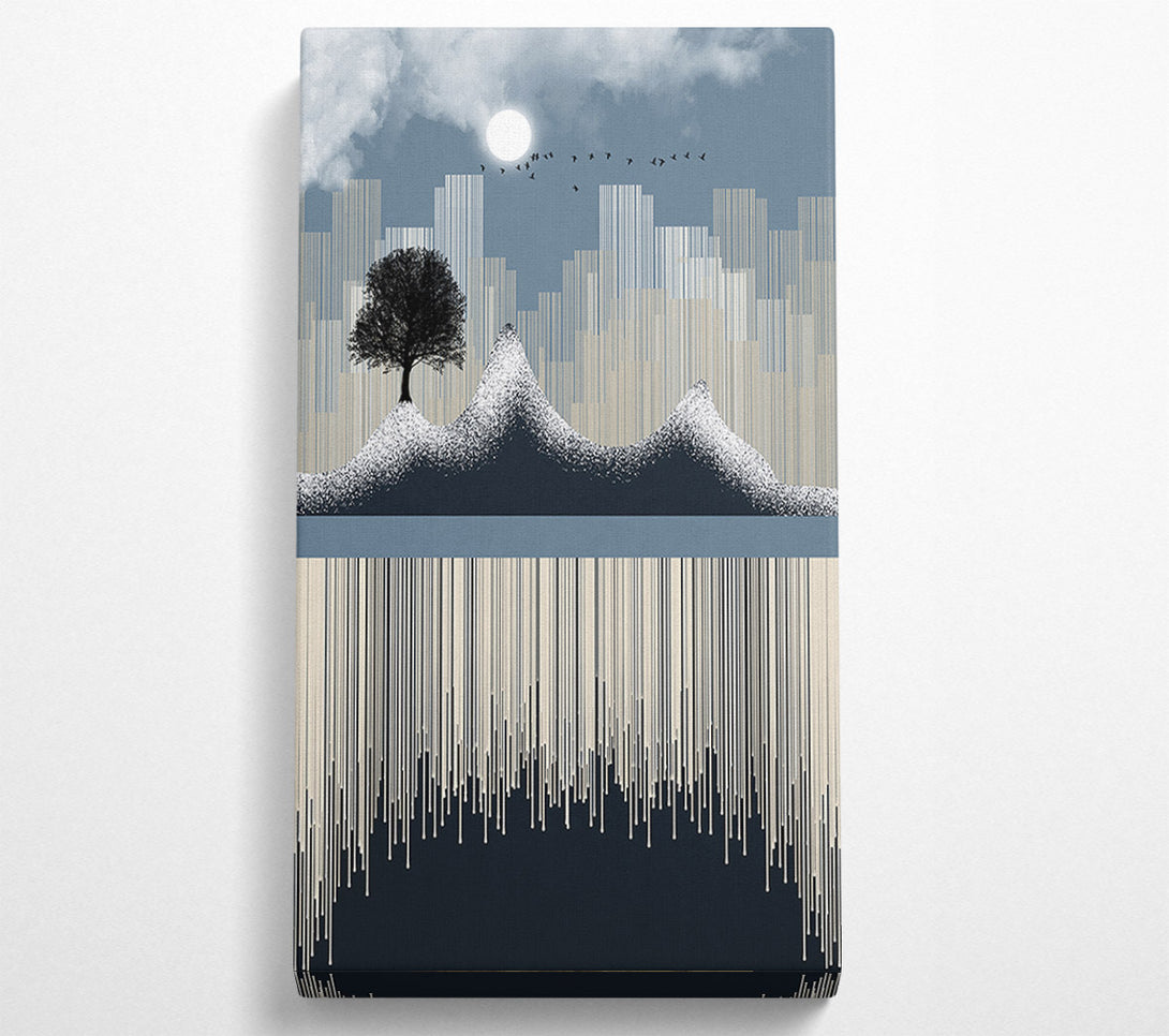  A Canvas Print of Lines Of Mountains Canvas Wall Art