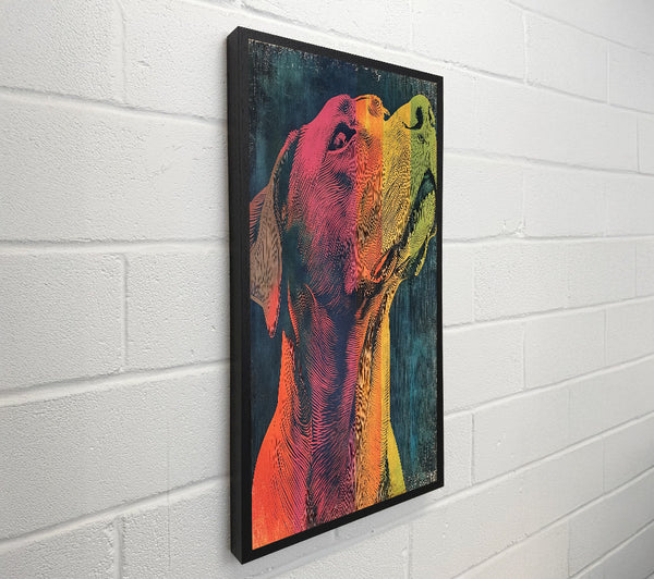 Lino Cut Line Dog